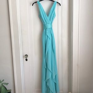 White brand floor length dress David’s Bridal sz 2